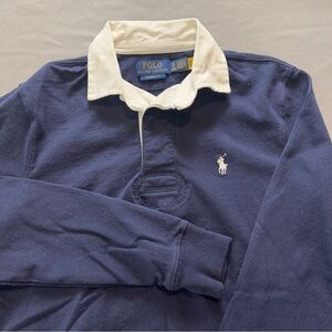 Polo by Ralph Lauren rugby Dark Blue and White Men's Polo Shirt